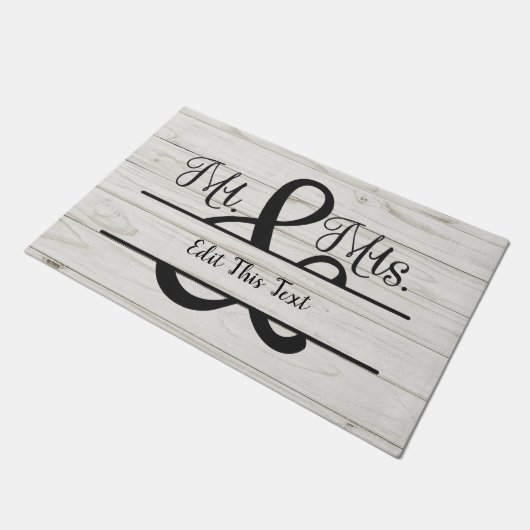 Newly Wedding Mr. en mevrouw Gift Deurmat (Schuin)