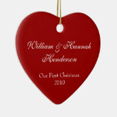 Newly Weds Foto-versiering Keramisch Ornament (Rechts)