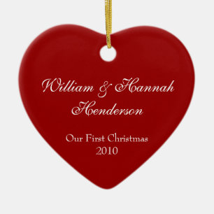 Newly Weds Foto-versiering Keramisch Ornament