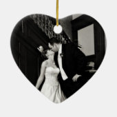 Newly Weds Foto-versiering Keramisch Ornament (Achterkant)