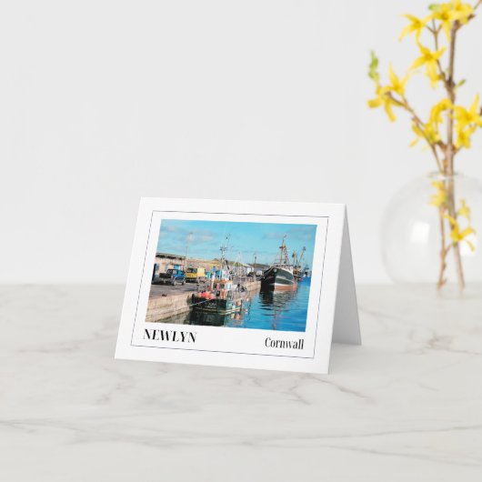 Newlyn, Cornwall Kaart (Gele Bloem)