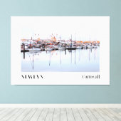 Newlyn Harbour, Cornwall Canvas Afdruk (Insitu (Houten vloer))