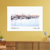 Newlyn Harbour, Cornwall Canvas Afdruk (Insitu (Woonkamer))
