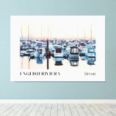 Newlyn Harbour, Cornwall Canvas Afdruk (Insitu (Houten vloer))