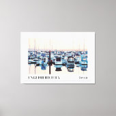 Newlyn Harbour, Cornwall Canvas Afdruk (Voorkant)