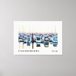 Newlyn Harbour, Cornwall Canvas Afdruk