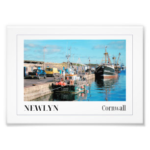 Newlyn Harbour, Cornwall Foto Afdruk