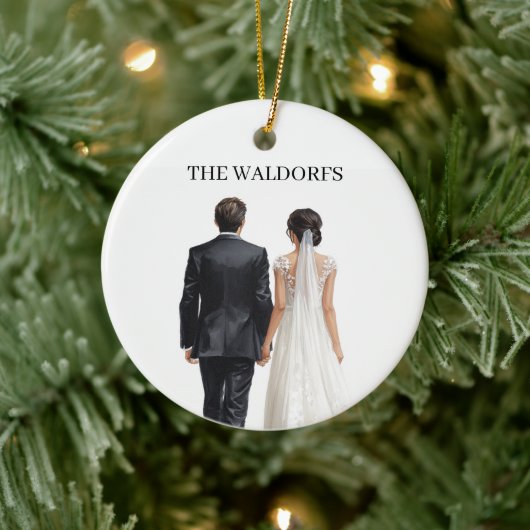 Newlyweds Photo Christmas Ornament  (Boom)