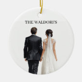Newlyweds Photo Christmas Ornament  (Voorkant)