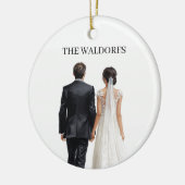 Newlyweds Photo Christmas Ornament  (Links)