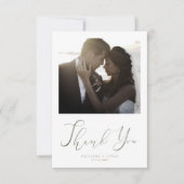 Newlyweds Thank You Guests Romantic Photo Wedding (Voorkant)