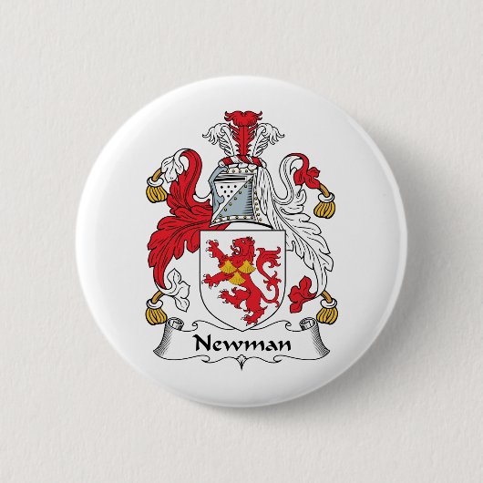 Newman Family Crest Ronde Button 5,7 Cm (Voorkant)