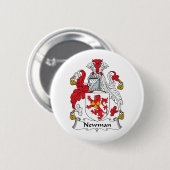 Newman Family Crest Ronde Button 5,7 Cm (Voorkant /achterkant)