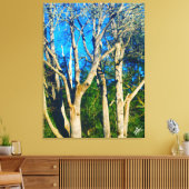 Newman Rd Whidbey Island Bomen #1 Canvas Afdruk (Insitu (Woonkamer))