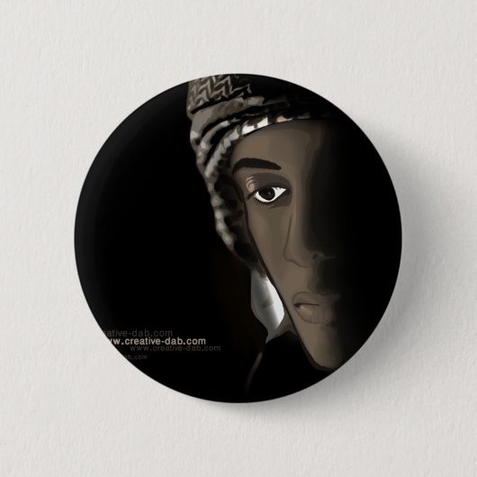newmanblackng6 ronde button 5,7 cm (Voorkant)