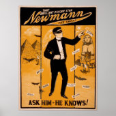 NEWMANN Magicia Illusionist VAUDEVILLE Poster (Voorkant)