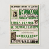 Newmann: Master Mentalist, 1930 Briefkaart (Voorkant)