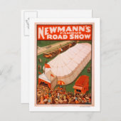 Newmann's beroemde Show van de Magic Road Tent Pos Briefkaart (Voorkant / Achterkant)