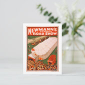 Newmann's beroemde Show van de Magic Road Tent Pos Briefkaart (Staand voorkant)