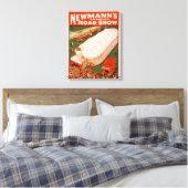 Newmann's beroemde Show van de Magic Road Tent Pos Canvas Afdruk (Insitu (Slaapkamer))