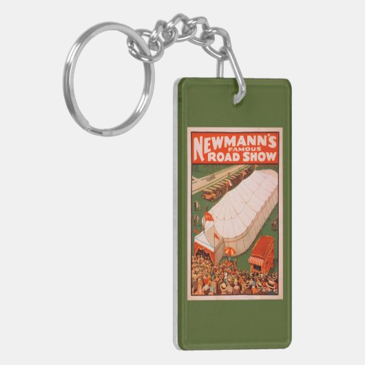 Newmann's beroemde Show van de Magic Road Tent Pos Sleutelhanger (Voorkant Links)