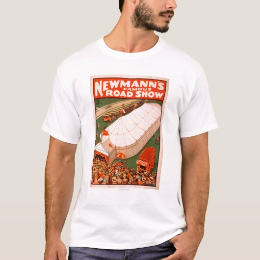 Newmann's beroemde Show van de Magic Road Tent Pos T-shirt (Voorkant)