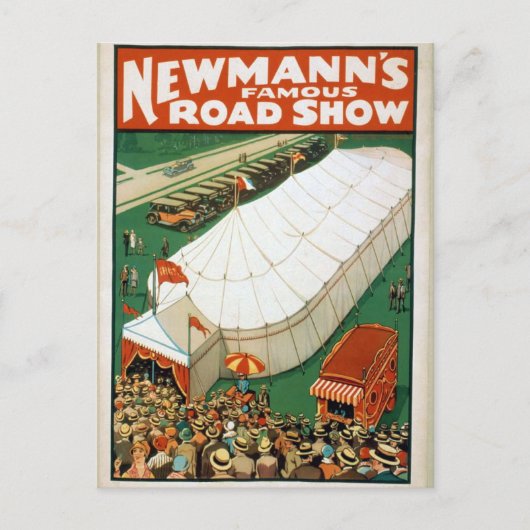Newmanns Famous Road Show Briefkaart (Voorkant)