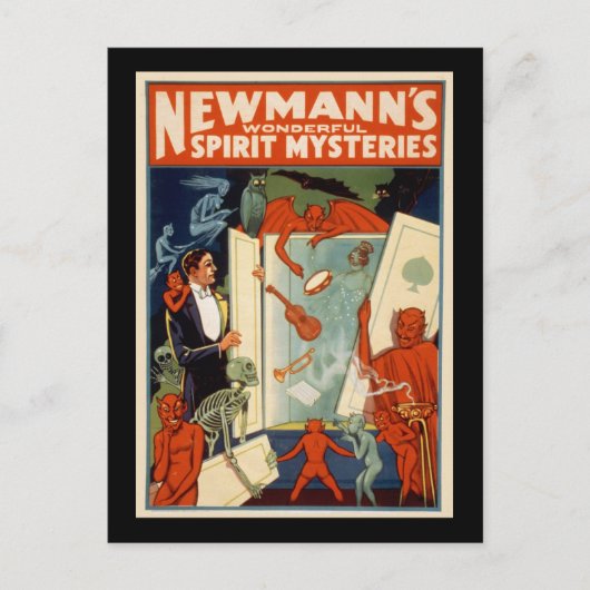 Newmann's prachtige geestesmysteries briefkaart (Voorkant)