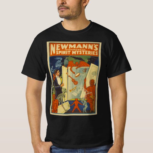Newmann's Wonderful Spirit Mysteries Magic Poster T-shirt (Voorkant)