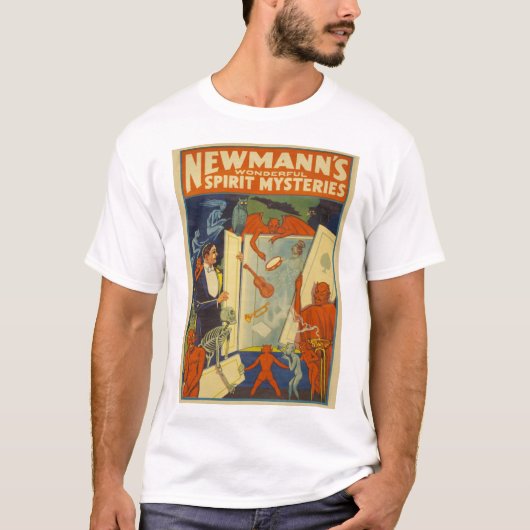 Newmanns wonderlijke geestenmysteries t-shirt (Voorkant)