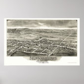 Newmanstown & Sheridan, PA Panoramic Map - 1898 Poster (Voorkant)