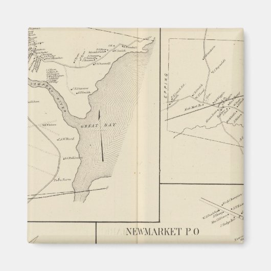 Newmarket, Rockingham Co. Magneet (Voorkant)