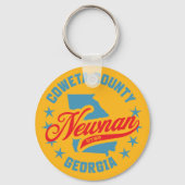 Newnan, Georgia Sleutelhanger (Achterkant)