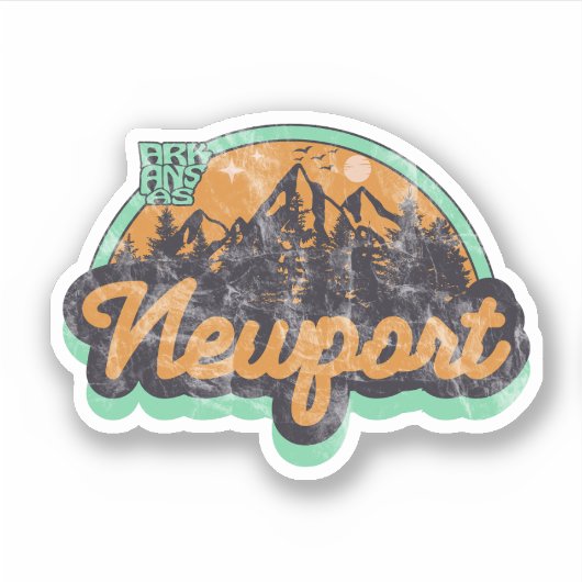 Newport, Arkansas Sticker (Voorkant)