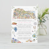 Newport Bachelorette Weekend Reisplan  Kaart (Staand voorkant)