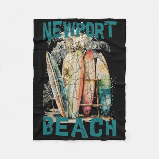 Newport Beach _2 Fleece Deken (Voorkant)