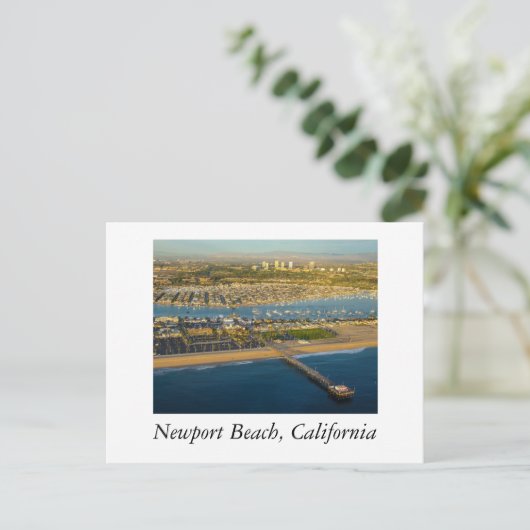 Newport Beach Aerial Briefkaart (Staand voorkant)