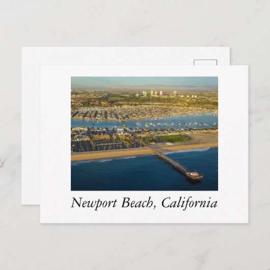 Newport Beach Aerial Briefkaart (Voorkant / Achterkant)