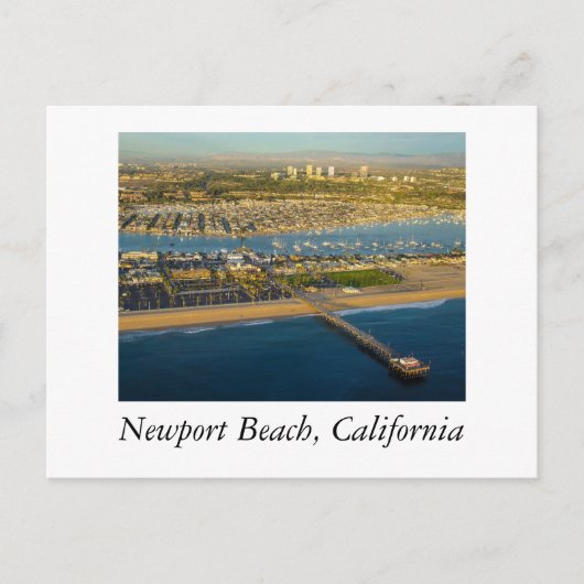Newport Beach Aerial Briefkaart (Voorkant)