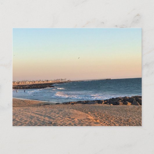 Newport Beach at Sunset, Californië Briefkaart (Voorkant)
