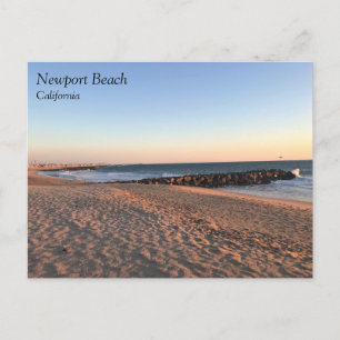 Newport Beach at Sunset, Californië Briefkaart