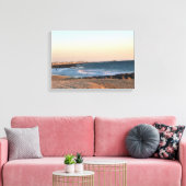 Newport Beach at Sunset, Californië Canvas Afdruk (Insitu (Woonkamer))
