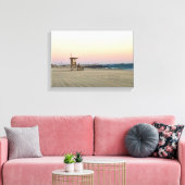 Newport Beach at Sunset, Californië Canvas Afdruk (Insitu (Woonkamer))