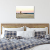 Newport Beach at Sunset, Californië Canvas Afdruk (Insitu (Slaapkamer))