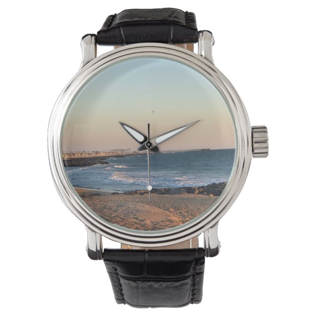 Newport Beach at Sunset, Californië Horloge (Voorkant)