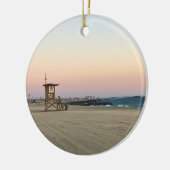 Newport Beach at Sunset, Californië Keramisch Ornament (Links)