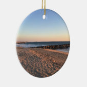 Newport Beach at Sunset, Californië Keramisch Ornament (Rechts)