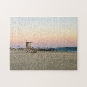 Newport Beach at Sunset, Californië Legpuzzel