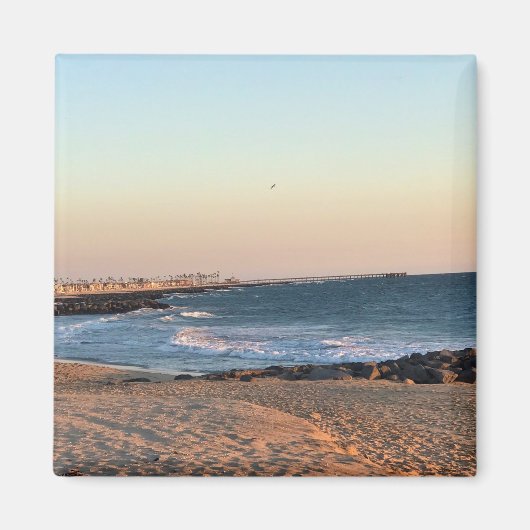 Newport Beach at Sunset, Californië Magneet (Voorkant)