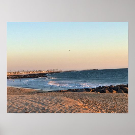 Newport Beach at Sunset, Californië Poster (Voorkant)